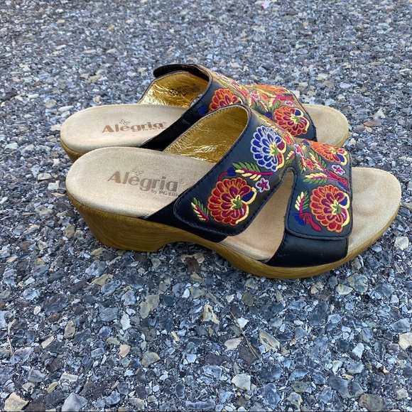 Alegria Linn leather embroidered sandal size 8 - Picture 10 of 10